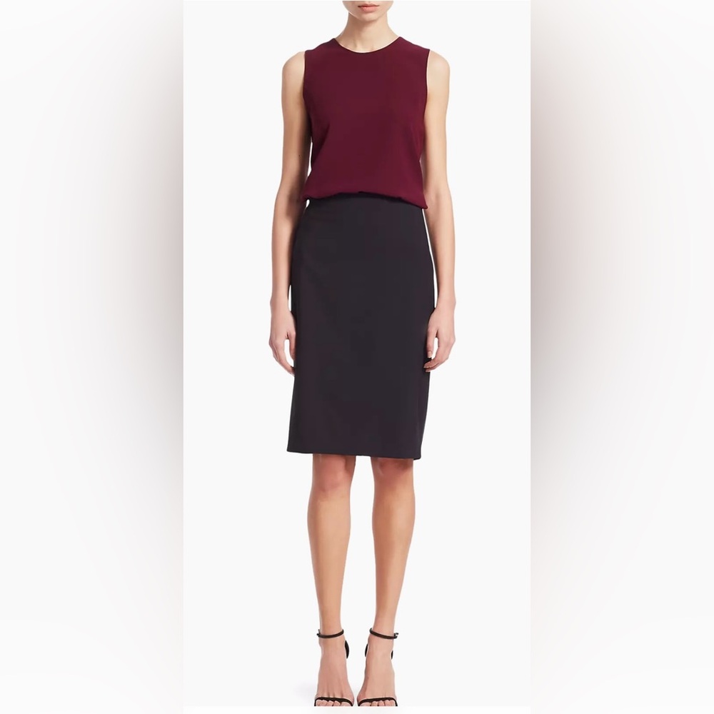 Theory Elegant Black Pencil Skirt